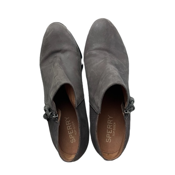 Sperry Leather Booties 9.5 Gray Boots - Picture 3 of 5